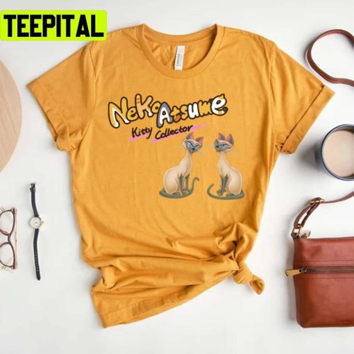 Neko Atsume Siamese Lady And The Tramp Unisex T-Shirt