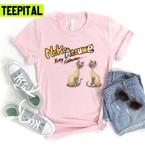 Neko Atsume Siamese Lady And The Tramp Unisex T-Shirt