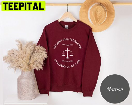 Nelson And Murdock Attorneys At Law New York City Hell’s Kitchen Unisex Sweatshirt