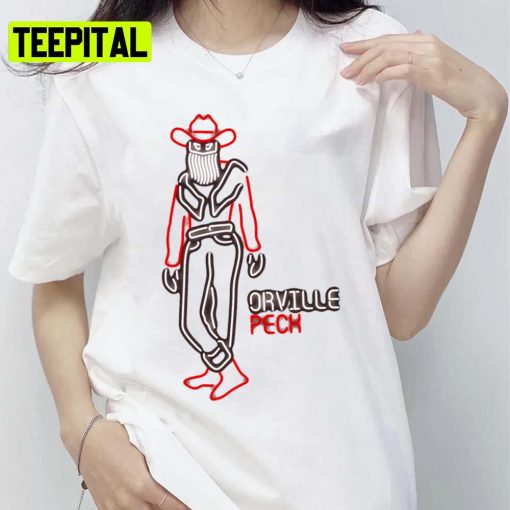 Neon Lineart Orville Peck Unisex T-Shirt