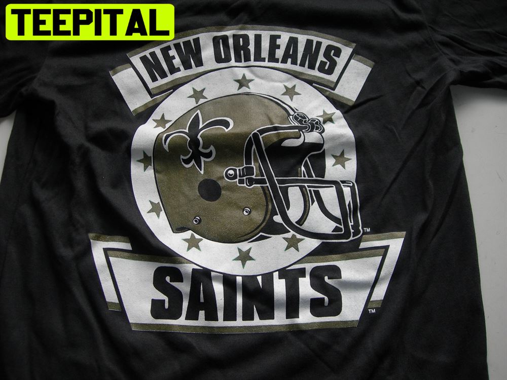 retro new orleans saints shirt