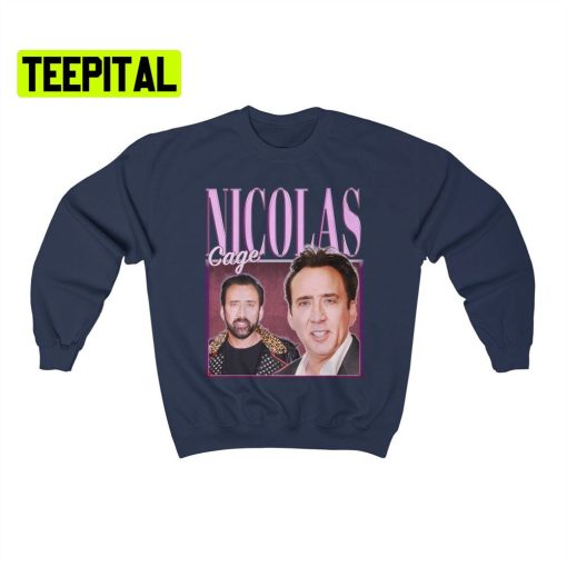 Nicolas Cage Retro Vintage Art Unisex Sweatshirt