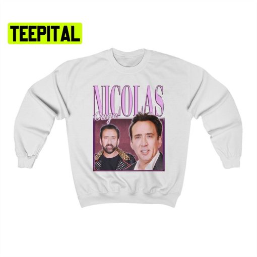 Nicolas Cage Retro Vintage Art Unisex Sweatshirt