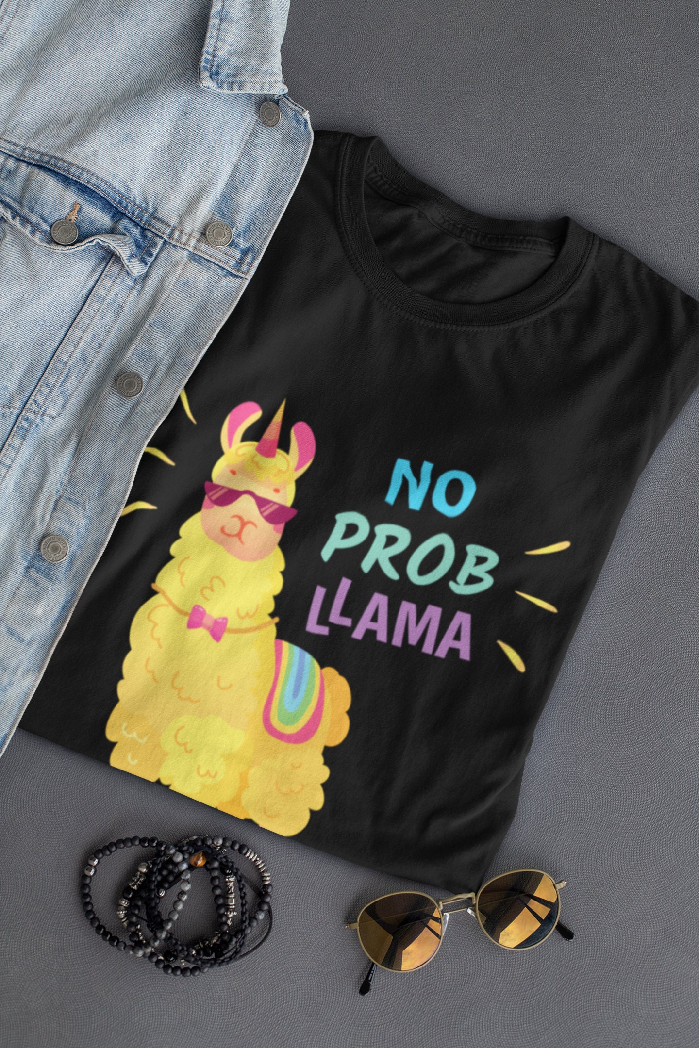 No Prob Llama And For Llama Lovers Unisex T-Shirt