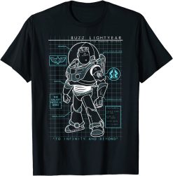 No Sign Of Intelligent Life Anywhere Toy Storylightyear Disney Pixar Schematics Unisex T-Shirt