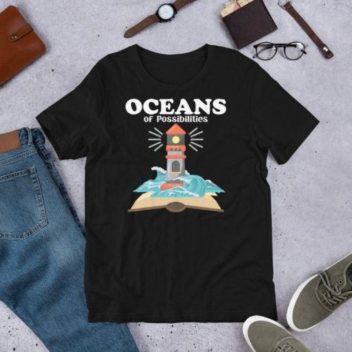 Oceans of Possibilities Summer Reading Librarian Unisex T-shirt