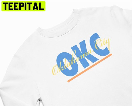 Okc Signature Sweatshirt Oklahoma City Retro Style Unisex T-Shirt