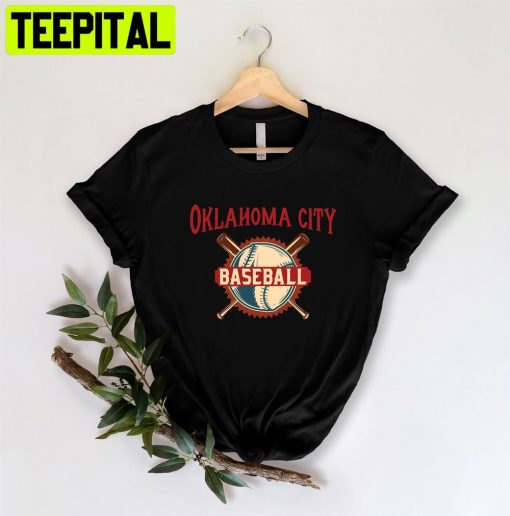 Oklahoma City Baseball Retro Art Unisex T-Shirt