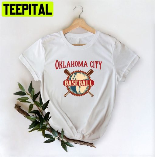 Oklahoma City Baseball Retro Art Unisex T-Shirt