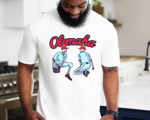 Olemaha Skeleton Ole Miss Baseball Shirt