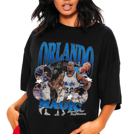 Orlando Magic Shaquille O’neal And Penny Hardaway Vintage 90s Style Unisex T-Shirt