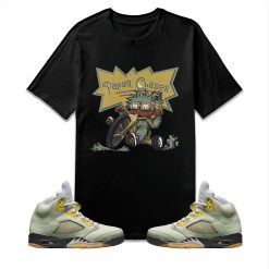 Paper Chaser Match Jordan 5 Retro Jade Horizon Unisex T-Shirt