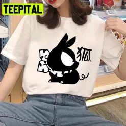 Pchan Kanji Ranma Animated Cat Unisex T-Shirt