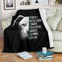 Perfect Pit Bull Fleece Blanket Throw Blanket Gift