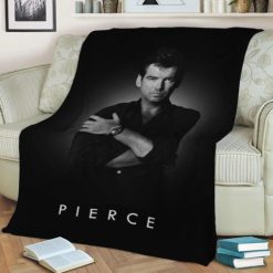 Pierce Brosnan Fleece Blanket Throw Blanket Gift