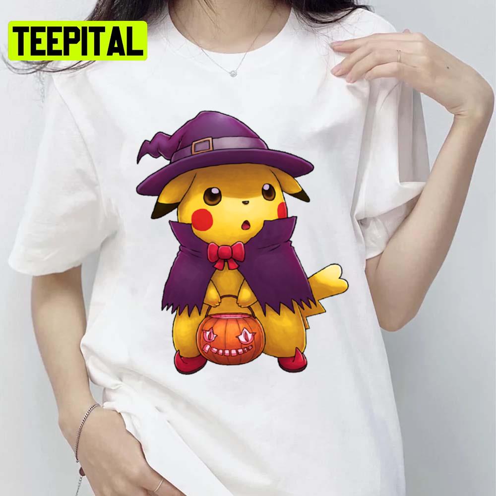 Pikaboo Pikachu Halloween Design Unisex T-Shirt