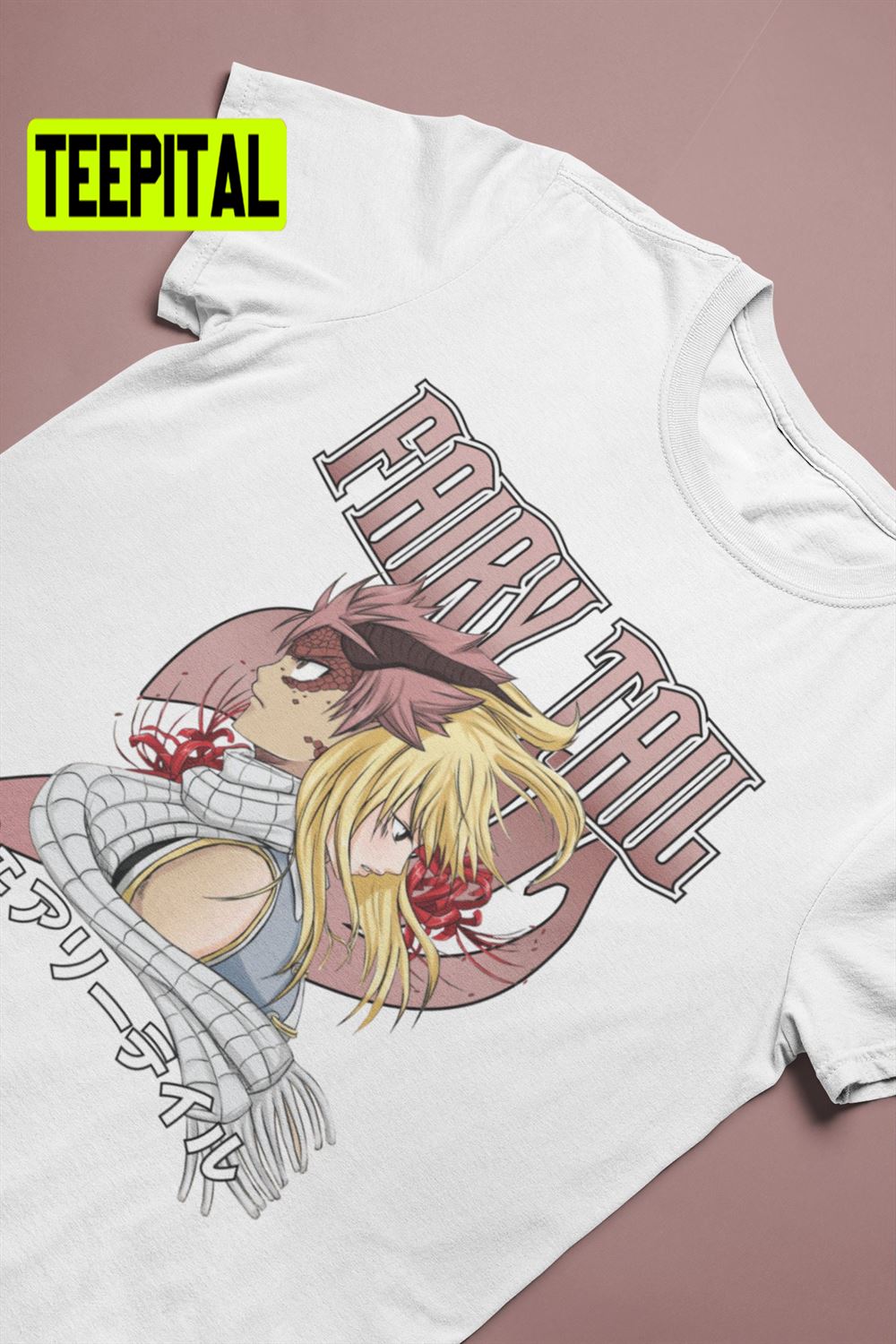 Pink Vintage Art Fairy Tail Gajeel Redfox Anime Unisex T-Shirt