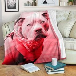 Pitbull Fleece Blanket Throw Blanket Gift