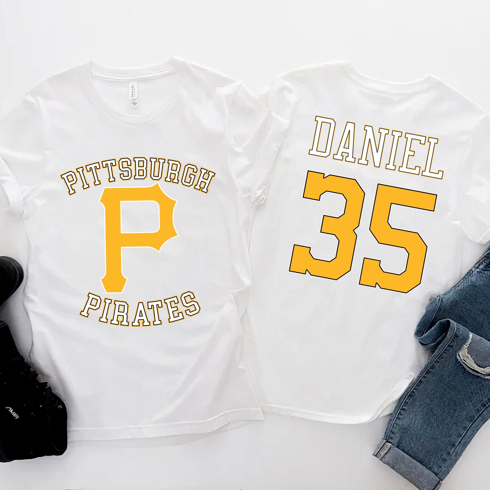 Pittsburgh Pirates Personalized Adult Shirt