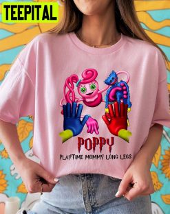 Poppy Playtime Mommy Long Legs And Huggy Wuggy Unisex T-Shirt