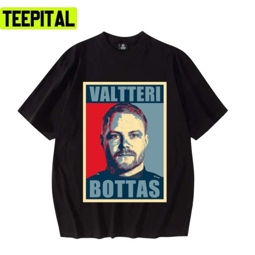 Portrait Valtteri Bottas Car Racing Nascar F1 Unisex T-Shirt