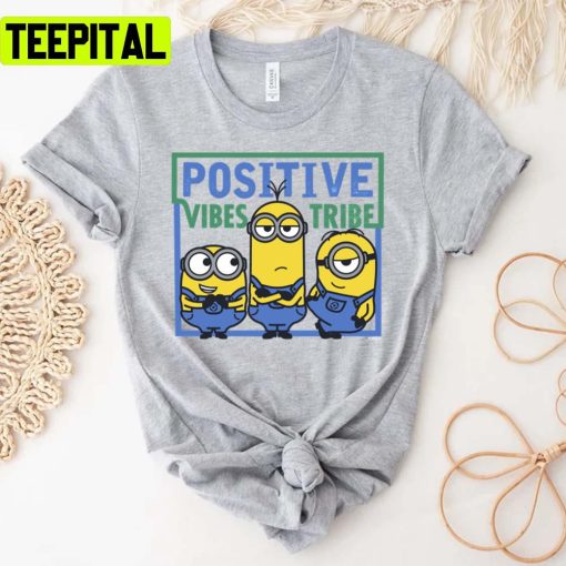 Positive Vibes Tribe Langarm Minions The Rise Of Gru Unisex T-Shirt