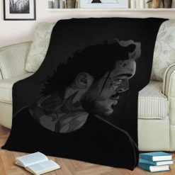 Post Malone Grayscale Fleece Blanket Throw Blanket Gift