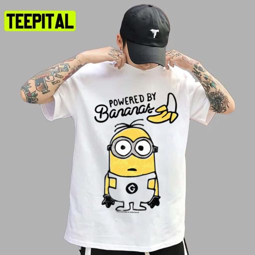 Powered By Bananas Minions The Rise Of Gru Despicable Me Unisex T-Shirt