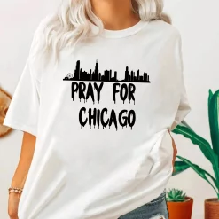 Pray For Chicago Chicago Strong Support Chicago End Gun Violence Gun Control Unisex T-Shirt