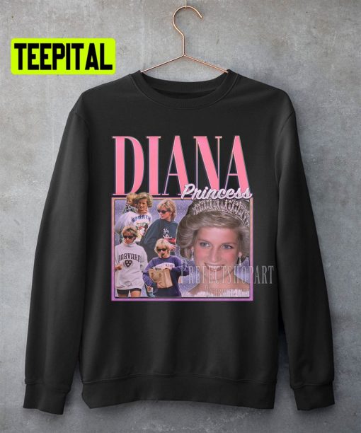 Princess Diana Retro Vintage Art Unisex Sweatshirt