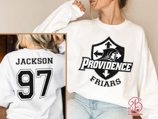 Providence Friars Basketball Ncaa Sports Front Back Customized Text Number Unisex Sweatshirt