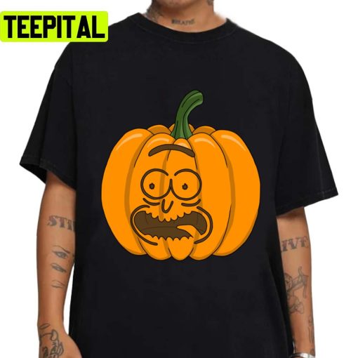 Pumpkin Rick And Morty For Halloween Unisex T-Shirt