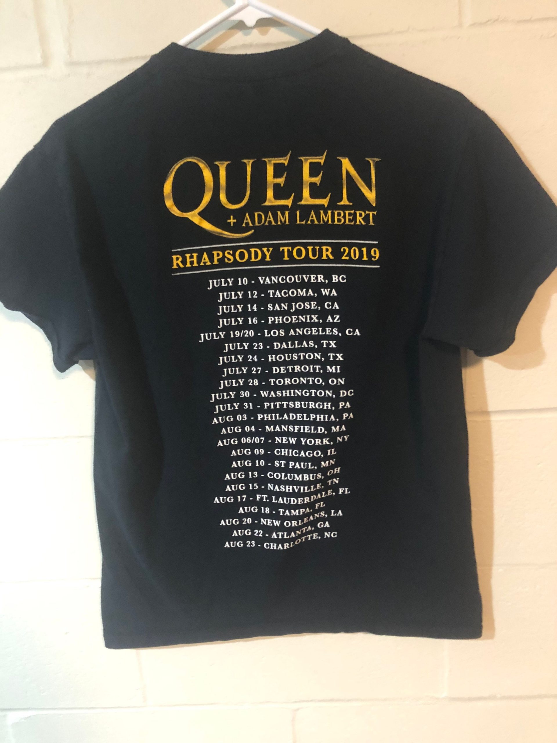 queen tour shirt 2019