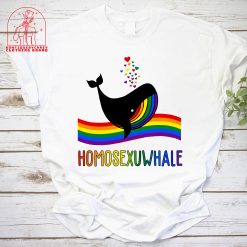 Rainbow Homosexuwhale Lgbt Whale Lgbt Pride Human Rights Anti Racism Gay Unisex T-Shirt