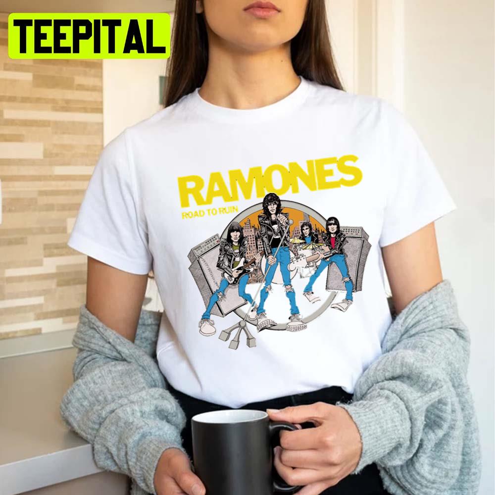 Ramones Road To Ruin Hypebeast Rock Band Vintage Design Unisex T-Shirt