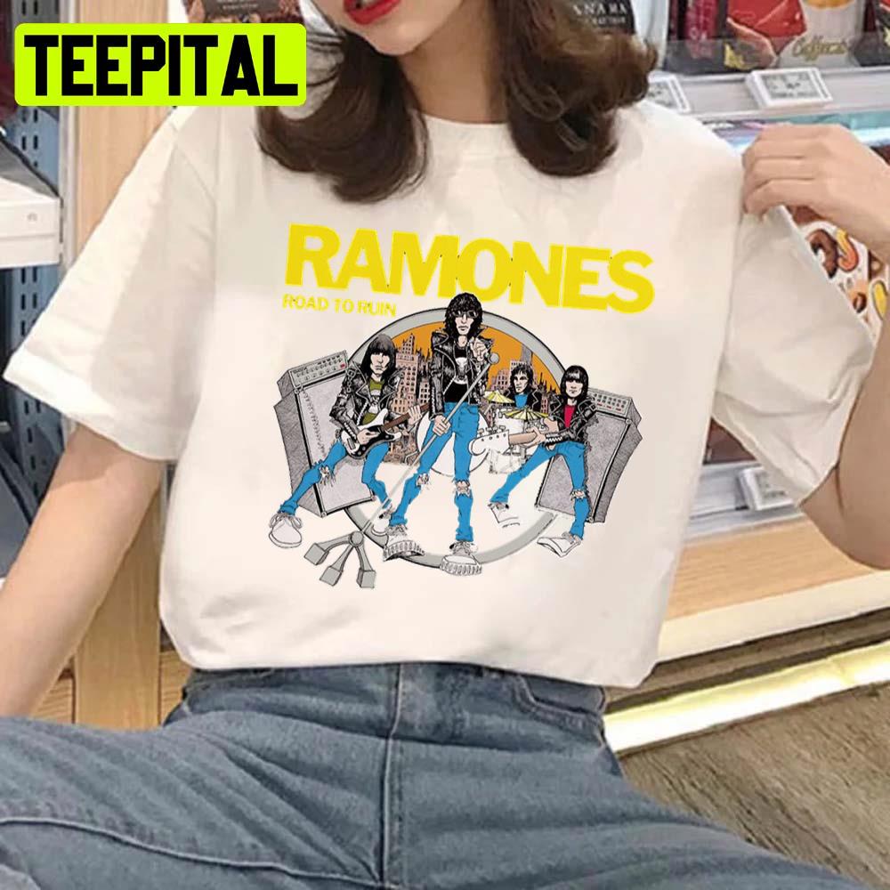 Ramones Road To Ruin Hypebeast Rock Band Vintage Design Unisex T-Shirt
