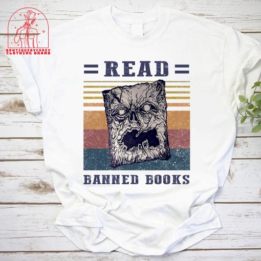 Read Banned Books Nerd Book Lovers Horror Book Reading Lover Halloween Unisex T-Shirt