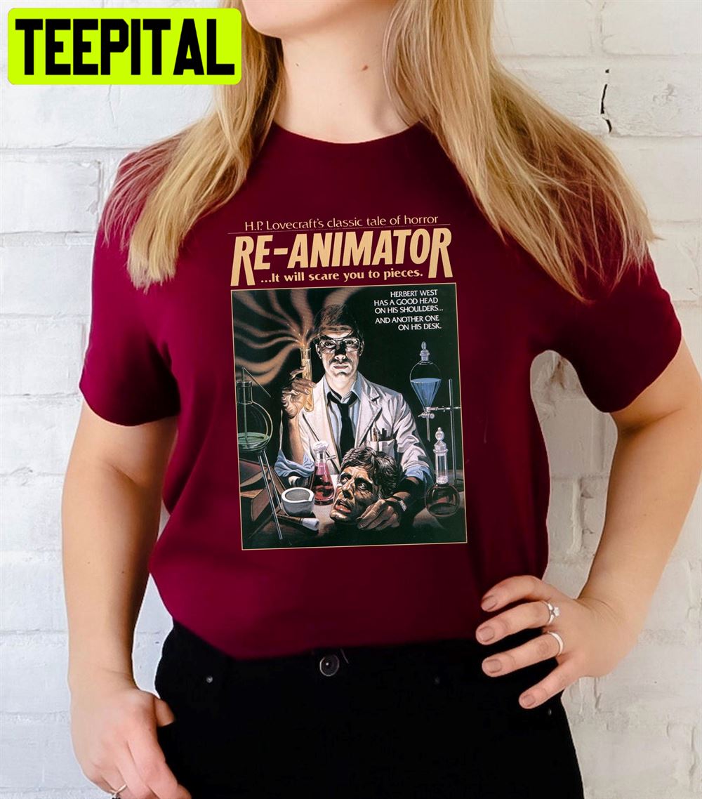 Re-Animator Fantasy Horror 1980's Film Movie Unisex T-Shirt