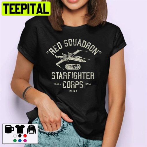 Rebel X-Wing Starfighter Corps Collegiate Unisex T-Shirt