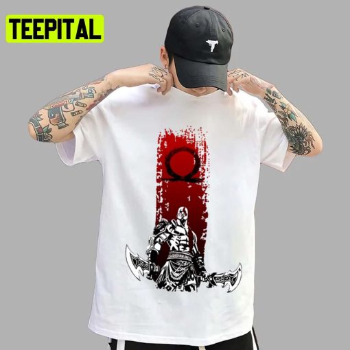 Red And Black Art God Of War Unisex T-Shirt