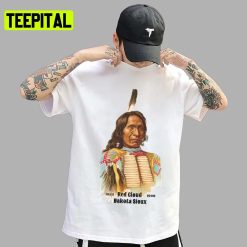 Red Cloud Dakota Sioux Vintage Portrait Originally Allen Ginter Native American Unisex T-Shirt