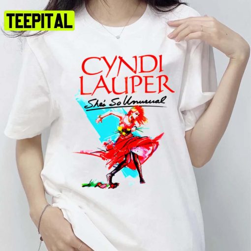 Red Dress I Love Cyndi Lauper Unisex T-Shirt