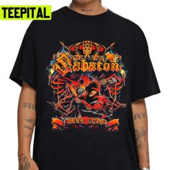 Red Illustration Rock Sabaton Rock Band Unisex T-Shirt