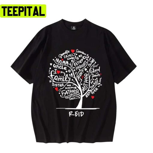 Reid Funny Family Tree Unisex T-Shirt