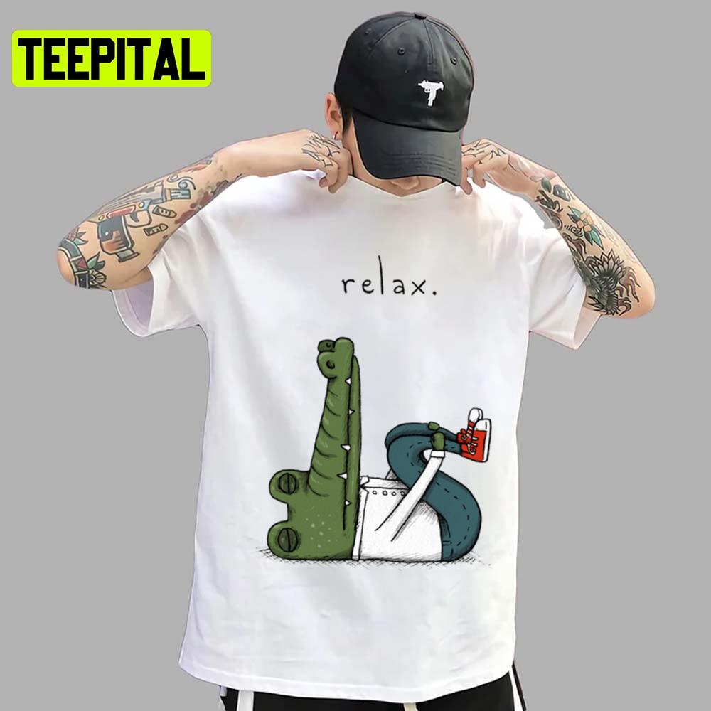 Relax Crocodile With Anxiety Unisex T-Shirt