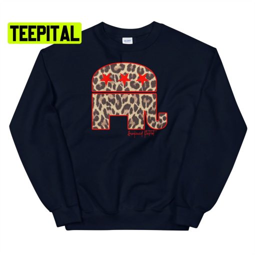 Republican Elephant Leopard Unsiex T-Shirt