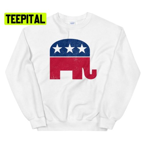 Republican Elephant Retro Unsiex T-Shirt