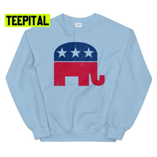 Republican Elephant Retro Unsiex T-Shirt