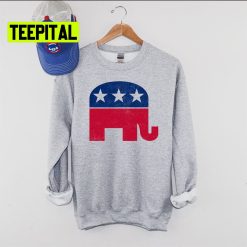 Republican Elephant Retro Unsiex T-Shirt