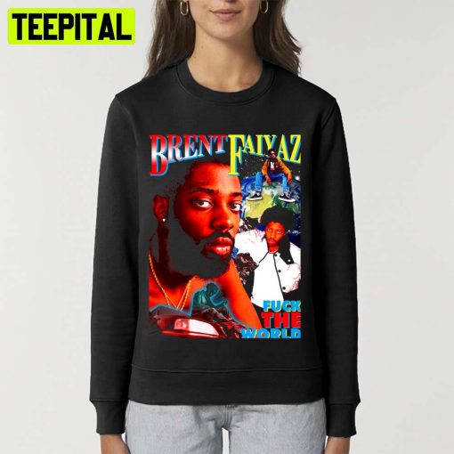 Retro Illustration Fuck The World Brent Faiyaz Unisex T-Shirt